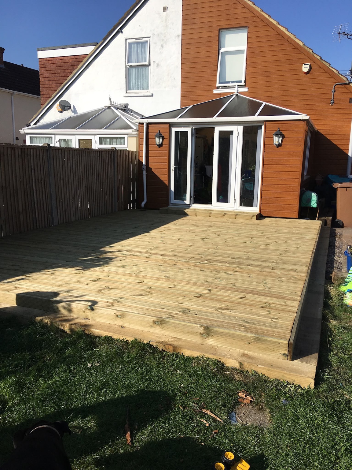 Timber decking replacement in Ashford